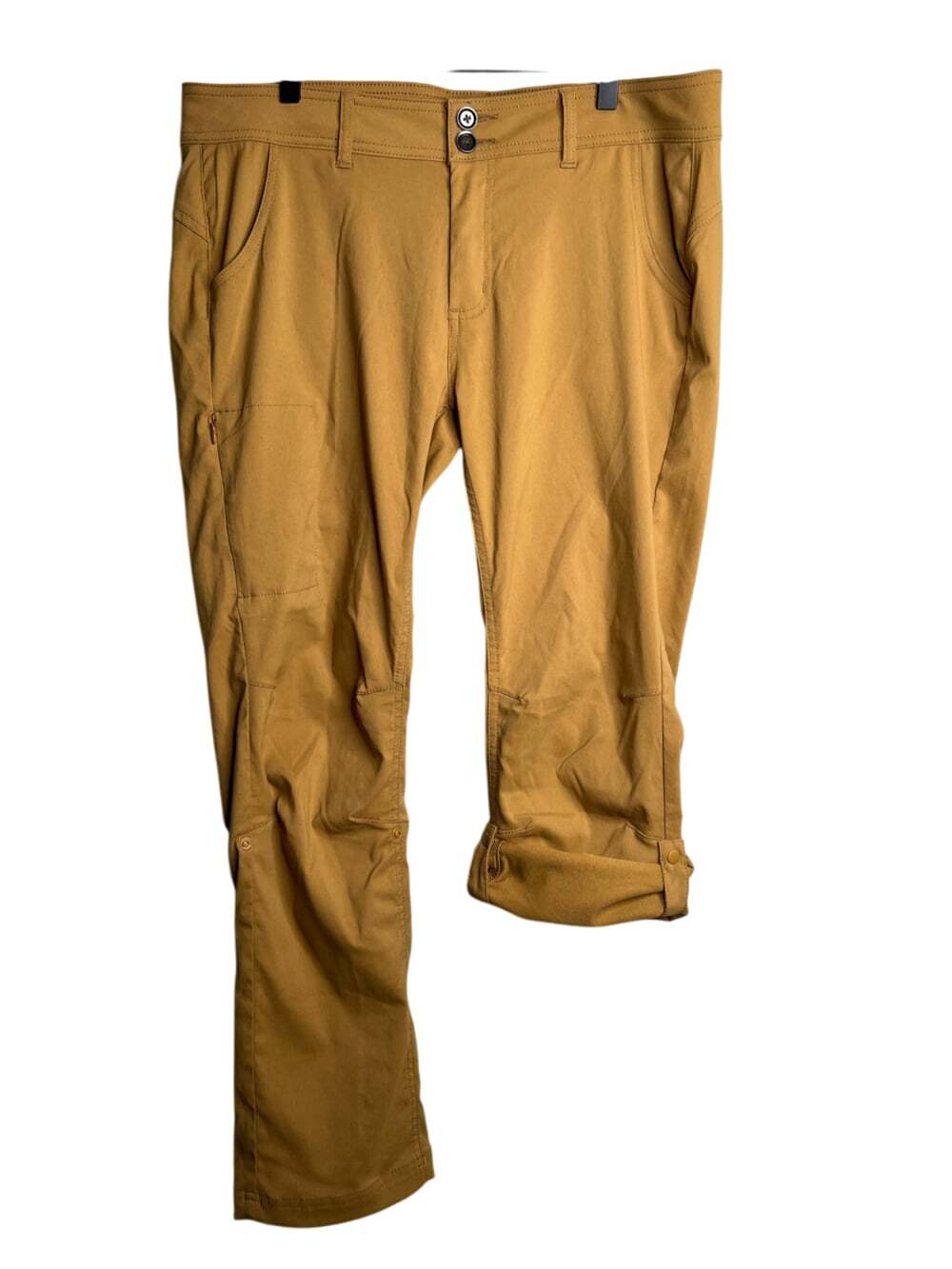 Prana Womens Halle Straight Leg Pant 14 Regular Earthbound Mustard Brown Hiking - Picture 7 of 10